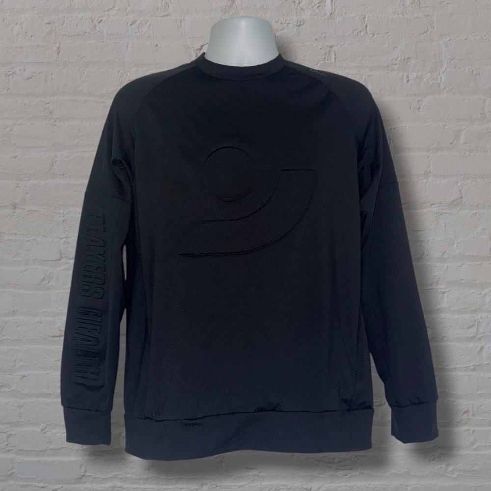 UNRL Players Health Crewneck Sweatshirt Black Size Small Performance Logo